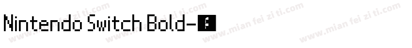 Nintendo Switch Bold字体转换